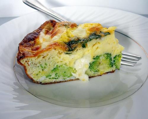 Easter Brunch Baked Broccoli Frittata recipe - 151 calories