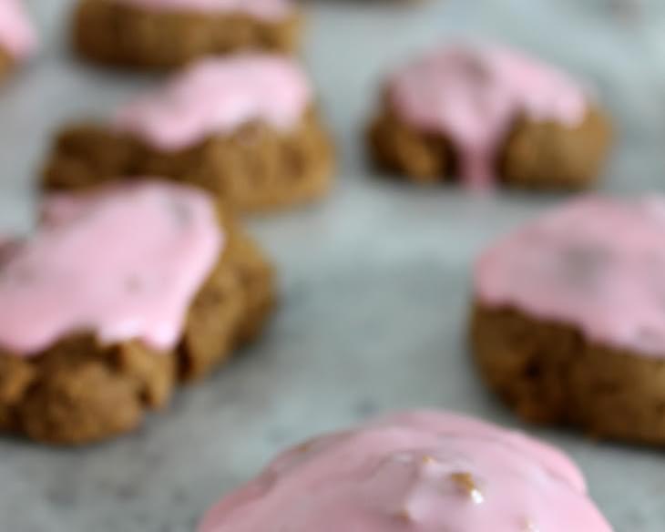 Molasses Cookies with Mint Frosting