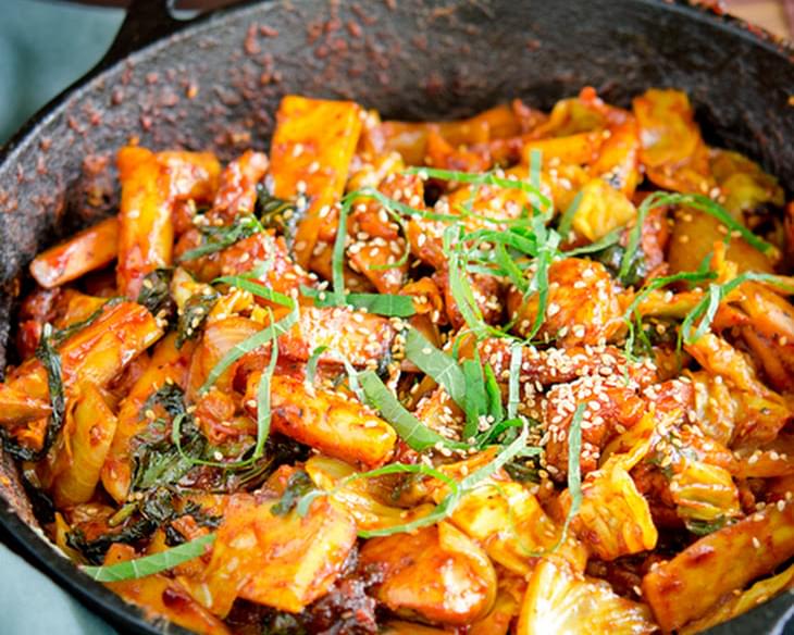 Dak Galbi, spicy chicken of Chuncheon