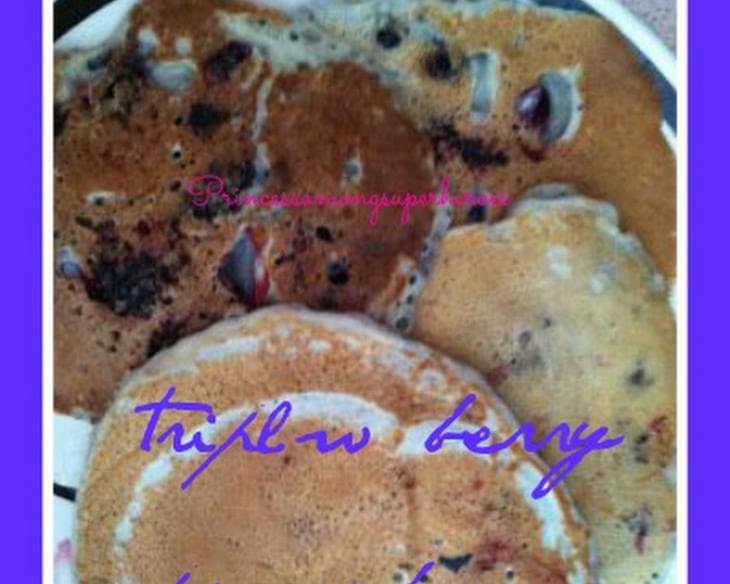 Triple Berry Pancakes