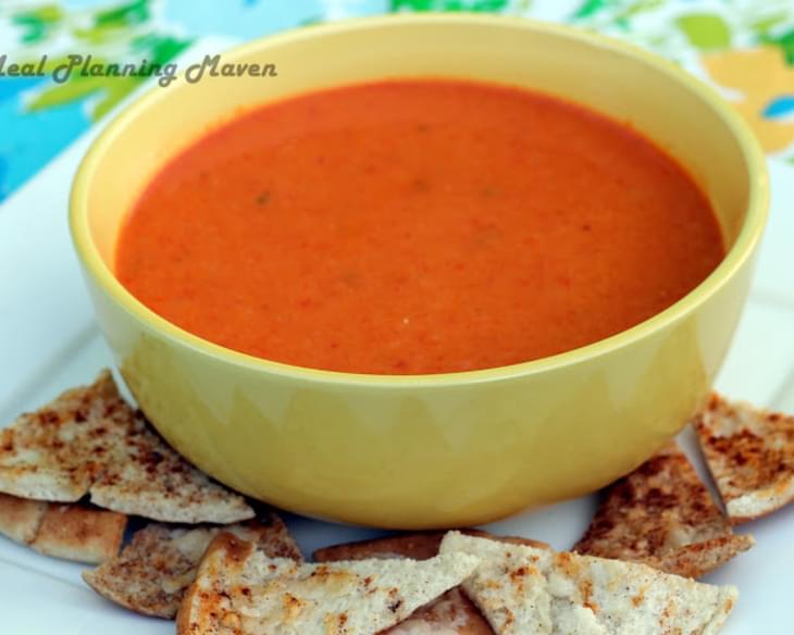 Cream of Roasted Red Pepper 'n Tomato Soup