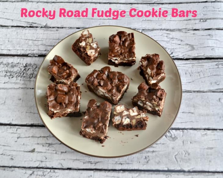 Rocky Road Cookie Fudge Bars + a review of Dessert Mash-Ups