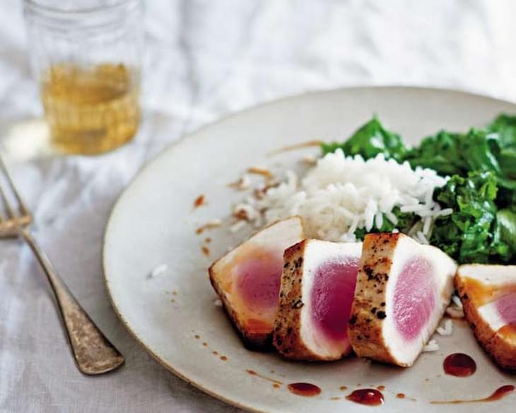 Seared Tuna with Sweet and Sour Sauce