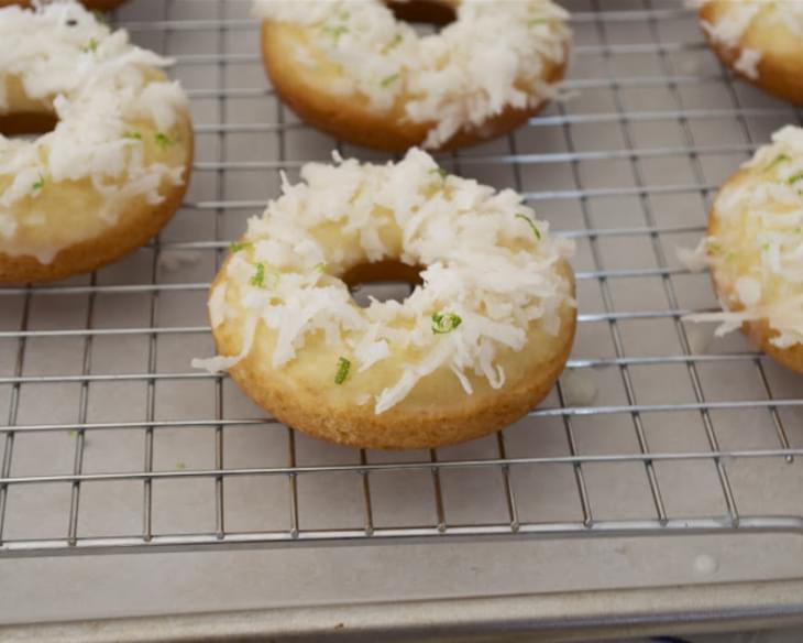 Coconut-Lime Baked Donuts