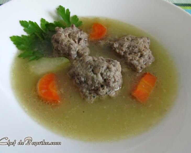 Liver Dumplings Soup - Hungarian Recipe (Májgombócleves)
