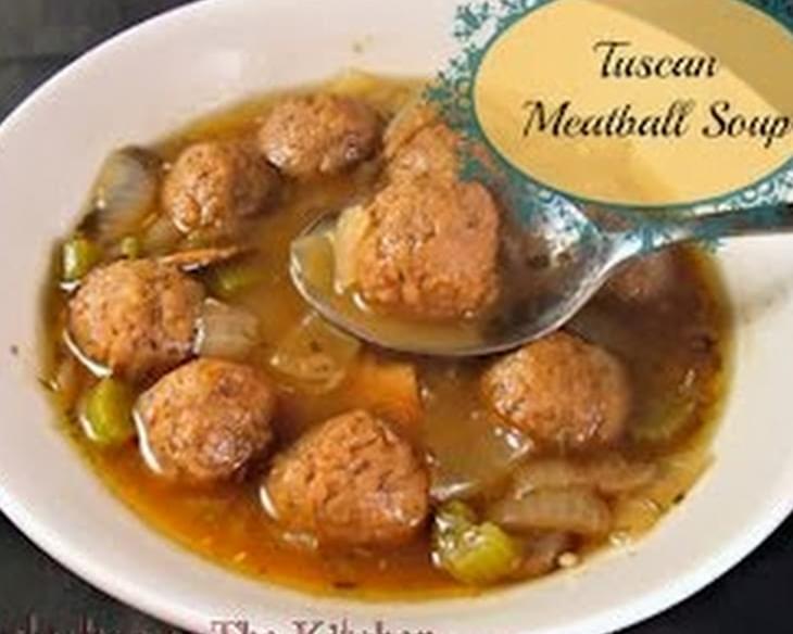 Crock Pot Tuscan Meatball Soup