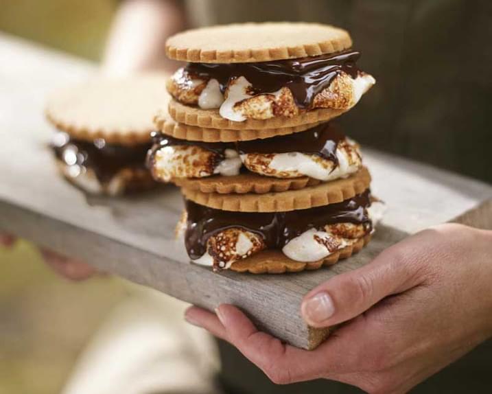 S'mores with Homemade Graham Crackers