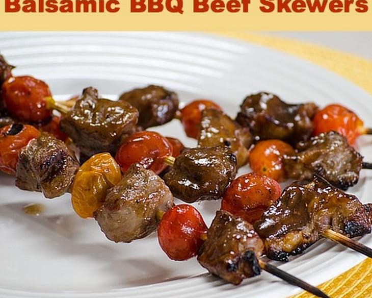 Balsamic BBQ Beef Skewers