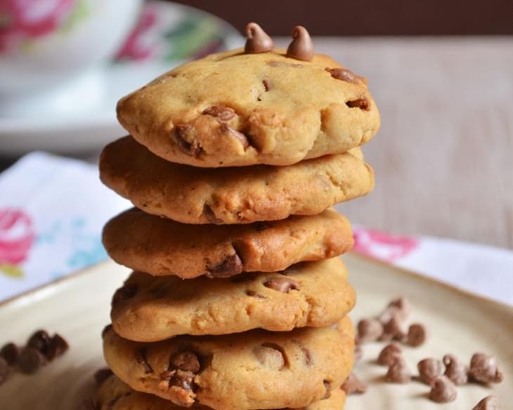 Egg less chocolate chip cookies recipe | Eggless choco chip cookies