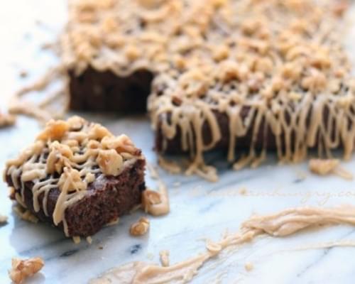 Caramel Nut Brownies - Low Carb and Gluten Free