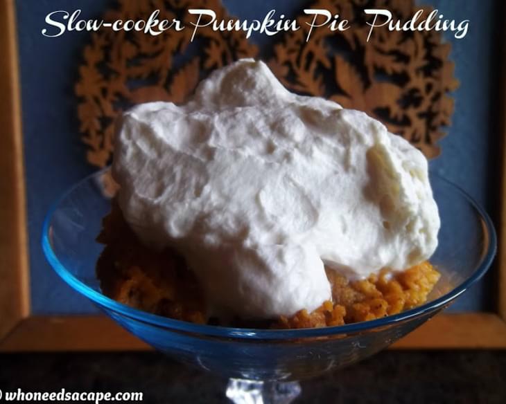 Slow- cooker Pumpkin Pie Pudding