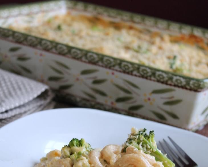 Broccoli, Chicken, and Cheese Pasta Bake