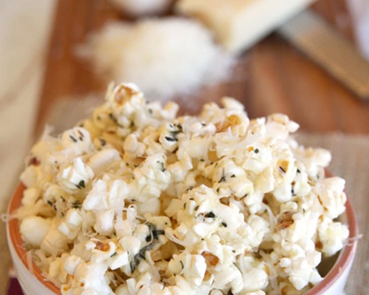 Herbed Garlic-Parmesan Popcorn