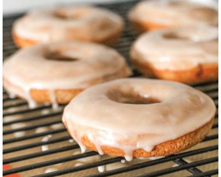 Cinnamon Bun Donuts with Vanilla Glaze
