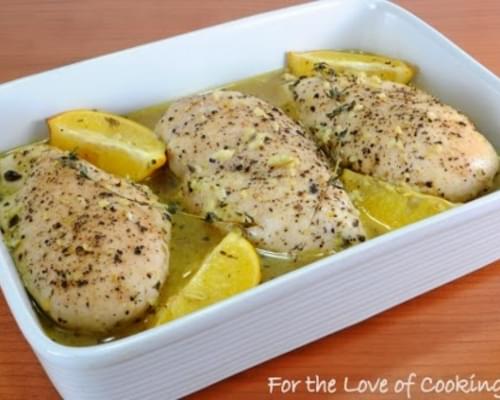 LEMON AND THYME CHICKEN BREASTS