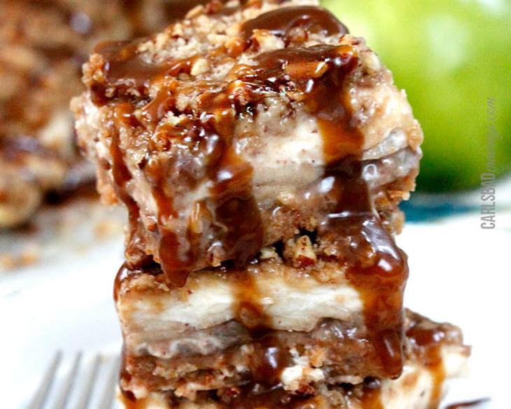 7 Layer Candy Apple Cheesecake Bars