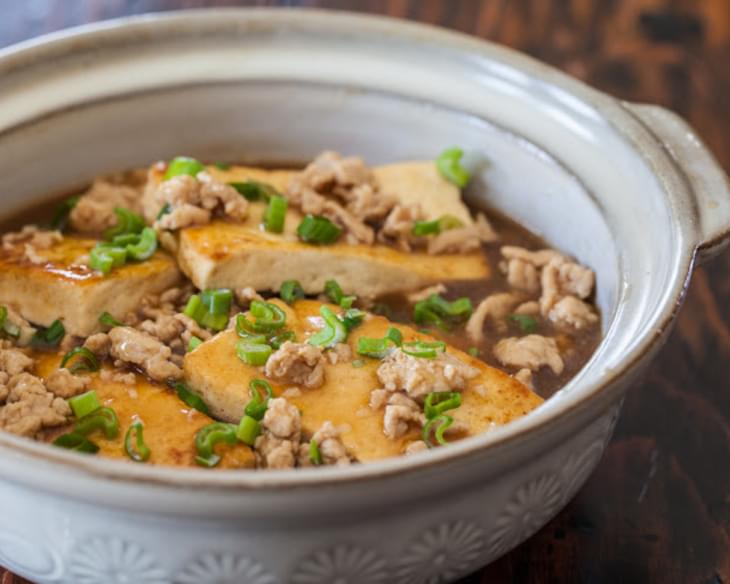 Chinese Braised Tofu with Ground Pork
