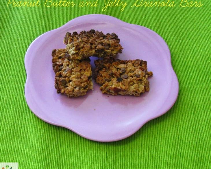 Peanut Butter and Jelly Granola Bars