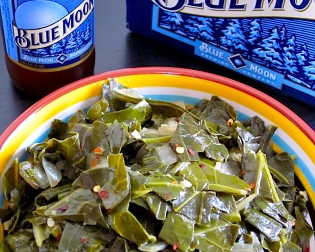 Beer Braised Collard Greens