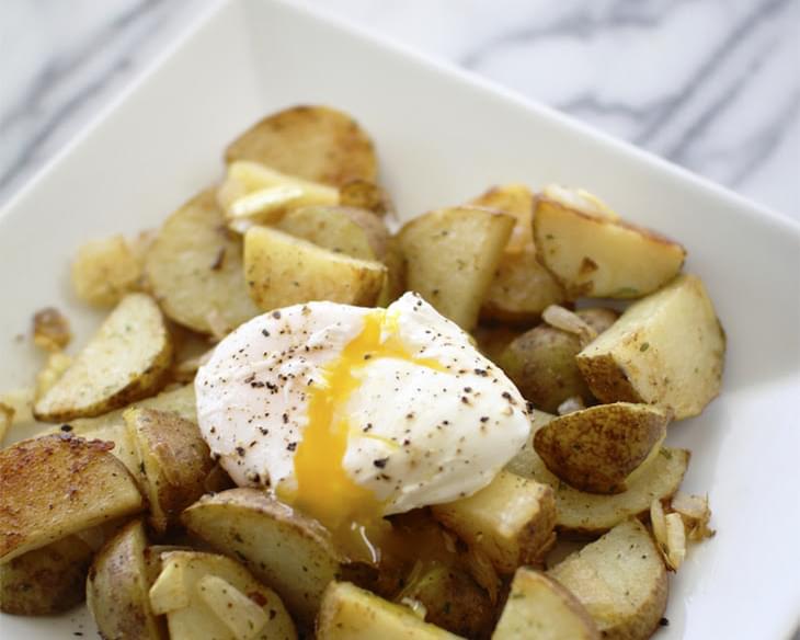Home-style Potatoes with Poached Egg