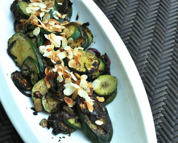 Sautéed Zucchini With Dried Basil And Almonds