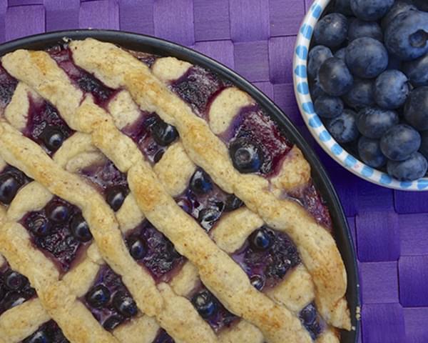 Clean Eating Blueberry Pie