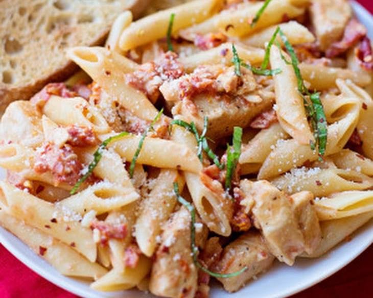Creamy Sun-Dried Tomato Penne with Chicken