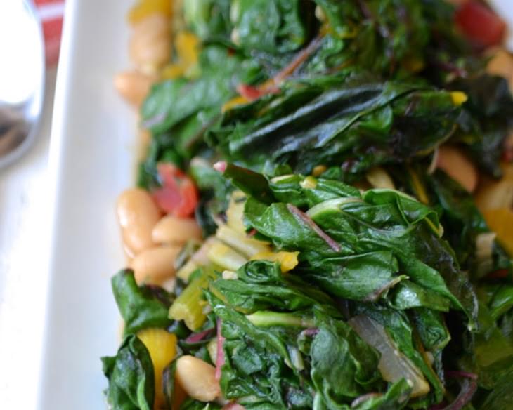 Sautéed Chard with Cannellini Beans