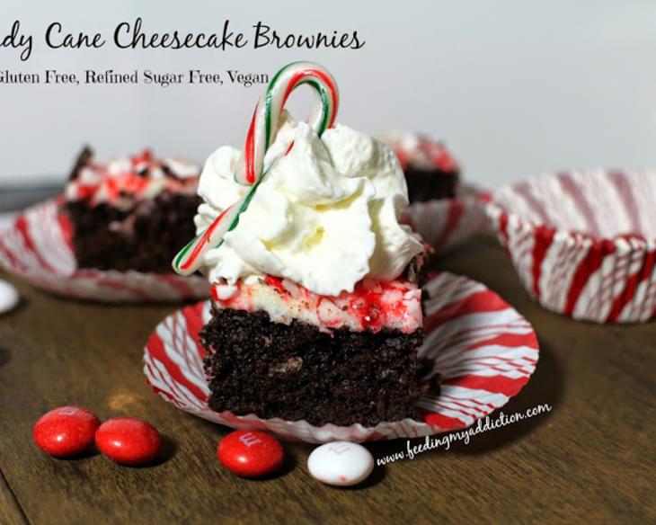 Candy Cane Cheesecake Brownies