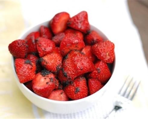 Fresh Strawberries with Poppy Seed Dressing