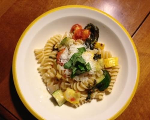 Fusilli Pasta with Grilled Vegetables and Lemon