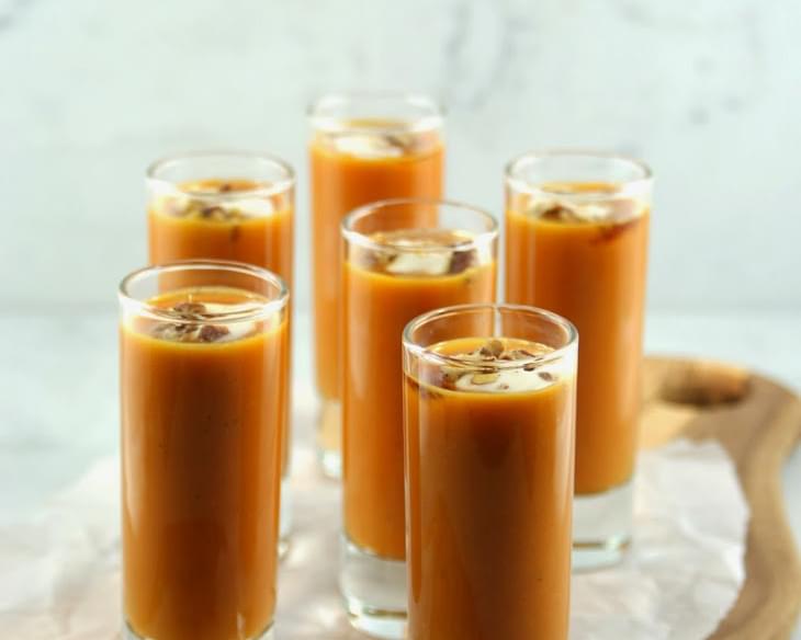 Roasted Carrot Soup Shooters