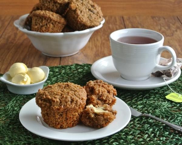 Healthy Morning Muffins with Bigelow Tea