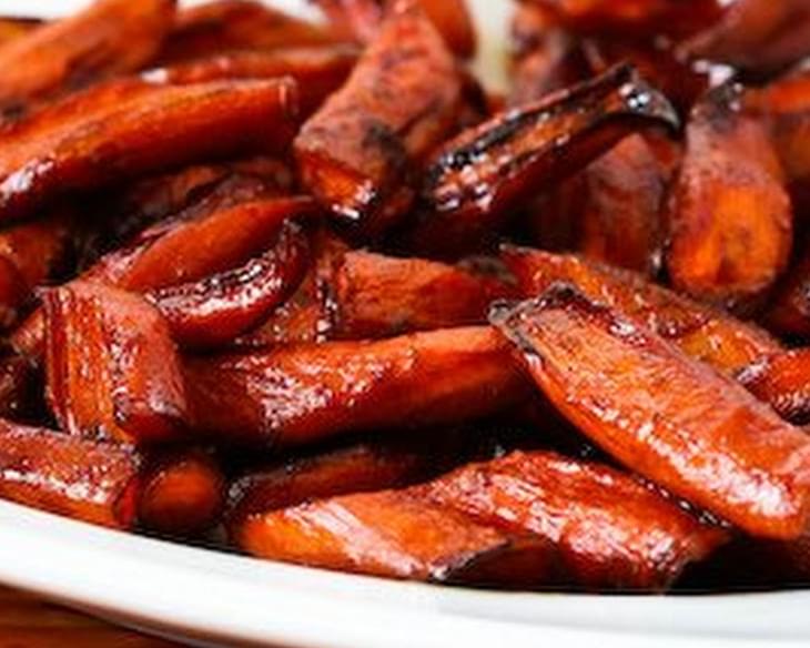 Roasted Carrots with Agave-Balsamic Glaze
