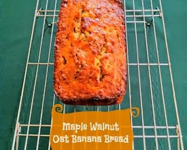 Maple Walnut Oat Banana Bread