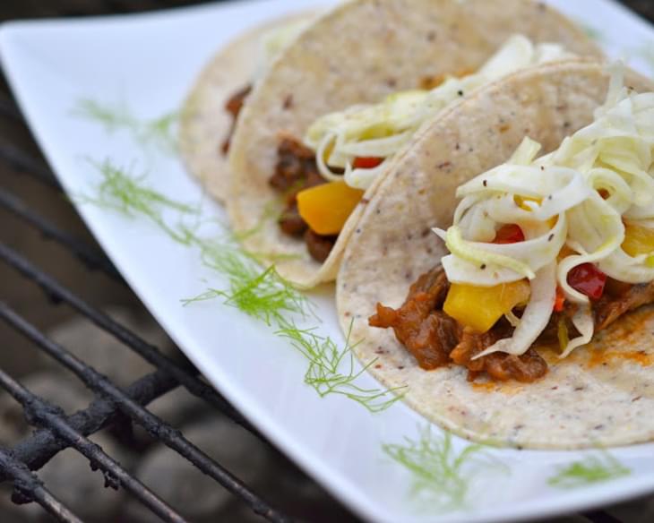 BBQ Eggplant Tacos