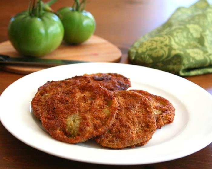 Low Carb Fried Green Tomatoes