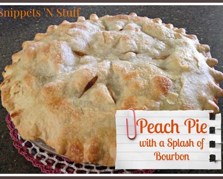 Peach Pie with a Splash of Bourbon