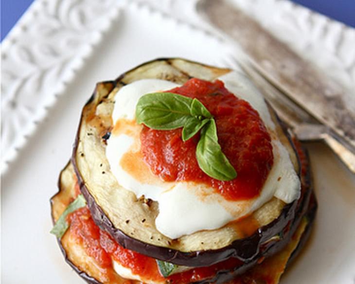 Grilled Zucchini & Eggplant Parmesan Recipe {Vegetarian}