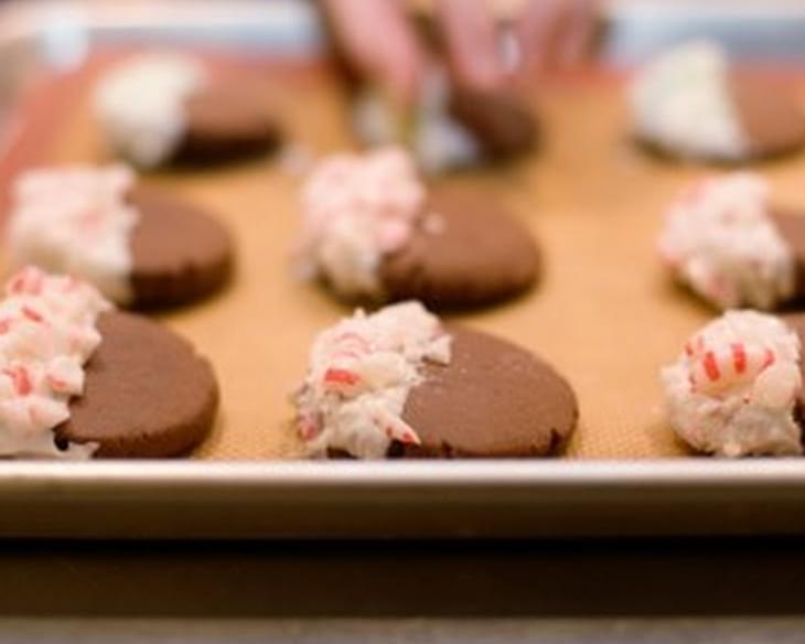 Chocolate Candy Cane Cookies