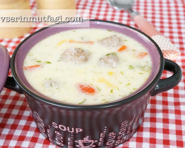 Sour Kofta Soup With Yoghurt