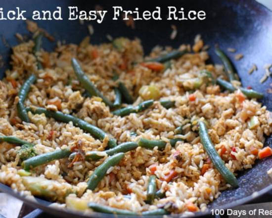 Super Quick and Easy Vegetable Fried Rice