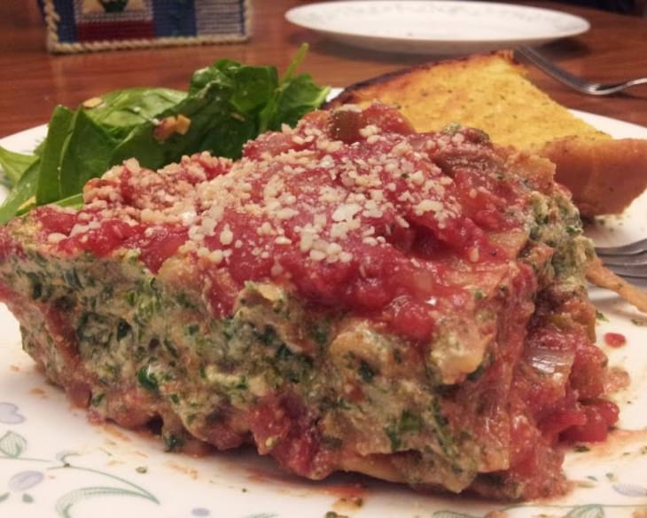 Vegan Lasagna with Tofu Spinach Ricotta