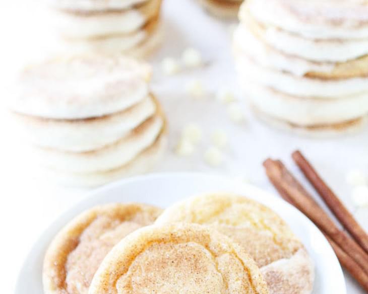 White Chocolate Dipped Snickerdoodles