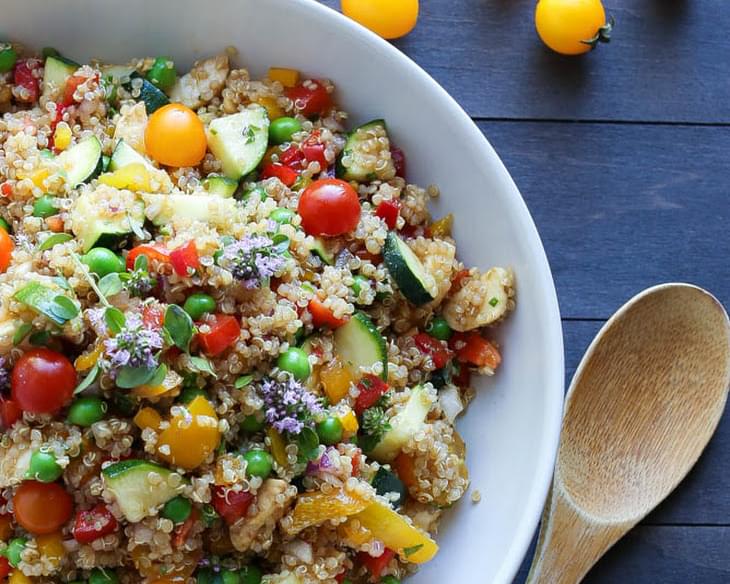 Market Quinoa Salad with Fresh Mozzarella Recipe
