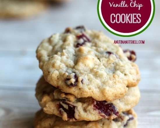 Cranberry and Vanilla Chip Cookies