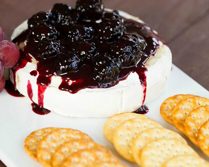 Baked Brie with Blackberry Compote