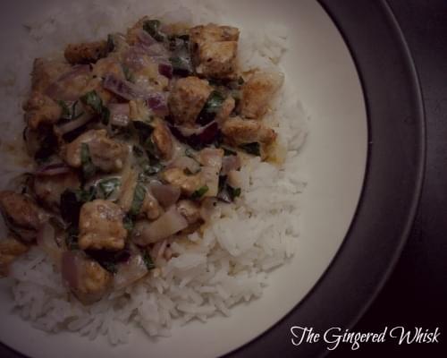 Basil Chicken with Coconut Cream Sauce
