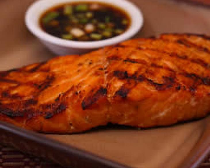 Grilled Salmon with Asian Dipping Sauce
