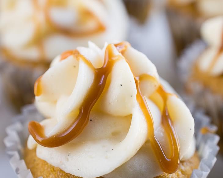 Pumpkin Cupcakes with Sweet Ginger Frosting